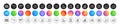 Wholesale goods, Boxes shelf and Inspect line icons. For web app, printing. Round icon buttons. Vector