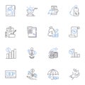 Wholesale line icons collection. Distributor, Bulk, Supplier, Retailers, Wholesale, Stock, Market vector and linear