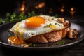 Wholesome breakfast features the simplicity of perfectly cooked fried eggs