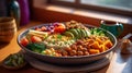 Wholesome Buddha Bowl with Quinoa, Roasted Veggies, Chickpeas, and Avocado