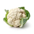 Wholesome Delight: Isolated Cauliflower on White Background