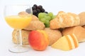 Wholesome healthy continental breakfast food Royalty Free Stock Photo