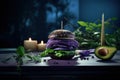 Wholesome indulgence: a plant-powered delight with the veggie burger, a delectable meatless creation offering health