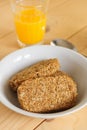 Wholewheat Breakfast Biscuit Cereal Royalty Free Stock Photo