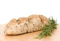 Wholewheat homemade bread with rosemary