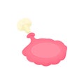 Whoopee cushion icon, cartoon style