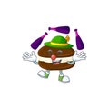 Whoopie pies cartoon character concept love playing Juggling