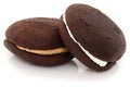 Whoopie Pies On White Background Royalty Free Stock Photo