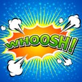 WHOOSH !- Comic Speech Bubble, Cartoon. Royalty Free Stock Photo