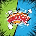 WHOOSH !- Comic Speech Bubble, Cartoon. Royalty Free Stock Photo