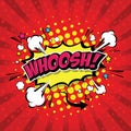 WHOOSH ! Comic Speech Bubble. Vector Eps 10 Royalty Free Stock Photo