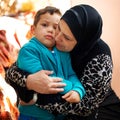 Whos grandmas little boy. Shot of a grandmother hugging her grandson. Royalty Free Stock Photo