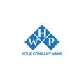 WHP letter logo design on WHITE background. WHP creative initials letter logo concept. WHP letter design.WHP letter logo design on Royalty Free Stock Photo