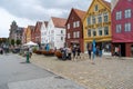 WHS of Bergen city, Norway: old building complex which is called Bryggen