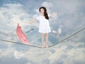 Why do not people fly like birds? Royalty Free Stock Photo