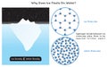 Why Does Ice Float on Water Infographic Diagram