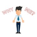 Why me, super quality abstract business poster Royalty Free Stock Photo