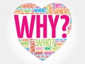 Why? Question heart, Questions words