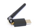 Wi fi adapter usb on a white background Royalty Free Stock Photo