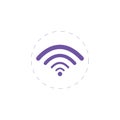 wi-fi clipart icon. wi fi vector clipart. wi-fi isolated clipart Royalty Free Stock Photo