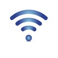 Wi fi icon with shadow