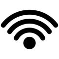 Wi Fi internet access point icon, Wireless Fidelity WiFi connection Royalty Free Stock Photo