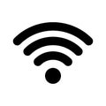 Wi-Fi internet icon. Vector wi fi wlan access, wireless wifi hotspot signal