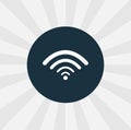 Wi fi isolated icon. digital technologies design element Royalty Free Stock Photo