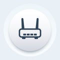 wi-fi router, adsl modem icon