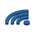 Wi-fi sign. WiFi symbol. Wireless connection icon Royalty Free Stock Photo