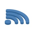 Wi-fi sign. WiFi symbol. Wireless connection icon Royalty Free Stock Photo