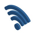 Wi-fi sign. WiFi symbol. Wireless connection icon Royalty Free Stock Photo