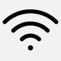 The wi-fi signal icon. Modern modem internet icon Royalty Free Stock Photo