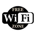 The wi-fi signal icon. Modern modem internet icon Royalty Free Stock Photo