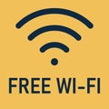 The wi-fi signal icon. Modern modem internet icon Royalty Free Stock Photo