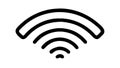 Wi-Fi signal waves. Wireless internet connection, vector design Generative AI Royalty Free Stock Photo
