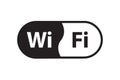 Wi Fi symbol signal connection. Vector wireless internet technology sign. Wifi network communication icon Royalty Free Stock Photo