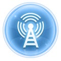 WI-FI tower icon ice