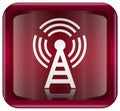 WI-FI tower icon red