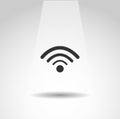 wi fi vector sign   wi fi simple icon Royalty Free Stock Photo