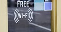 Wi-Fi for Wireless Internet for Free Royalty Free Stock Photo