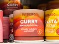 Wiberg curry maharadscha spice jar on store shelf Royalty Free Stock Photo