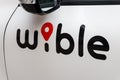 Wible logo on Wible car