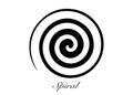 Ancient Spiral. This rapresent the Goddess creative powers of the Divine Feminine, and the never ending circle of creation. Wiccan Royalty Free Stock Photo