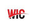 WIC Letter Initial Logo Design Vector Illustration