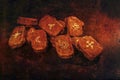 Wicca divination runes Royalty Free Stock Photo