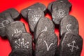 Wicca divination runes Royalty Free Stock Photo