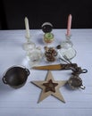 Wiccan altar for Yule