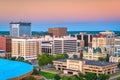 Wichita, Kansas, USA downtown skyline at dusk Royalty Free Stock Photo