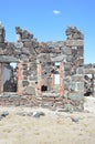 Wickahoney Post Office Stage Station Idaho side through windows vertical